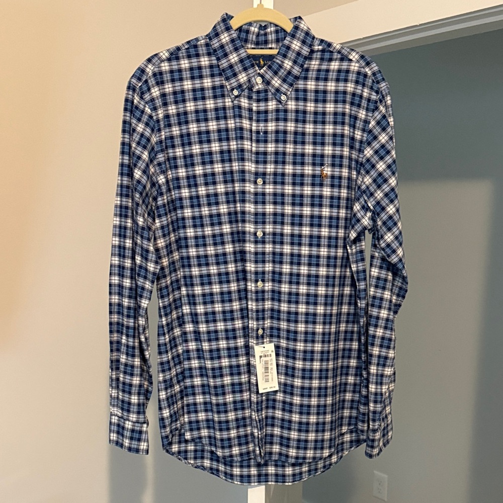 Blue Plaid Men's Shirt